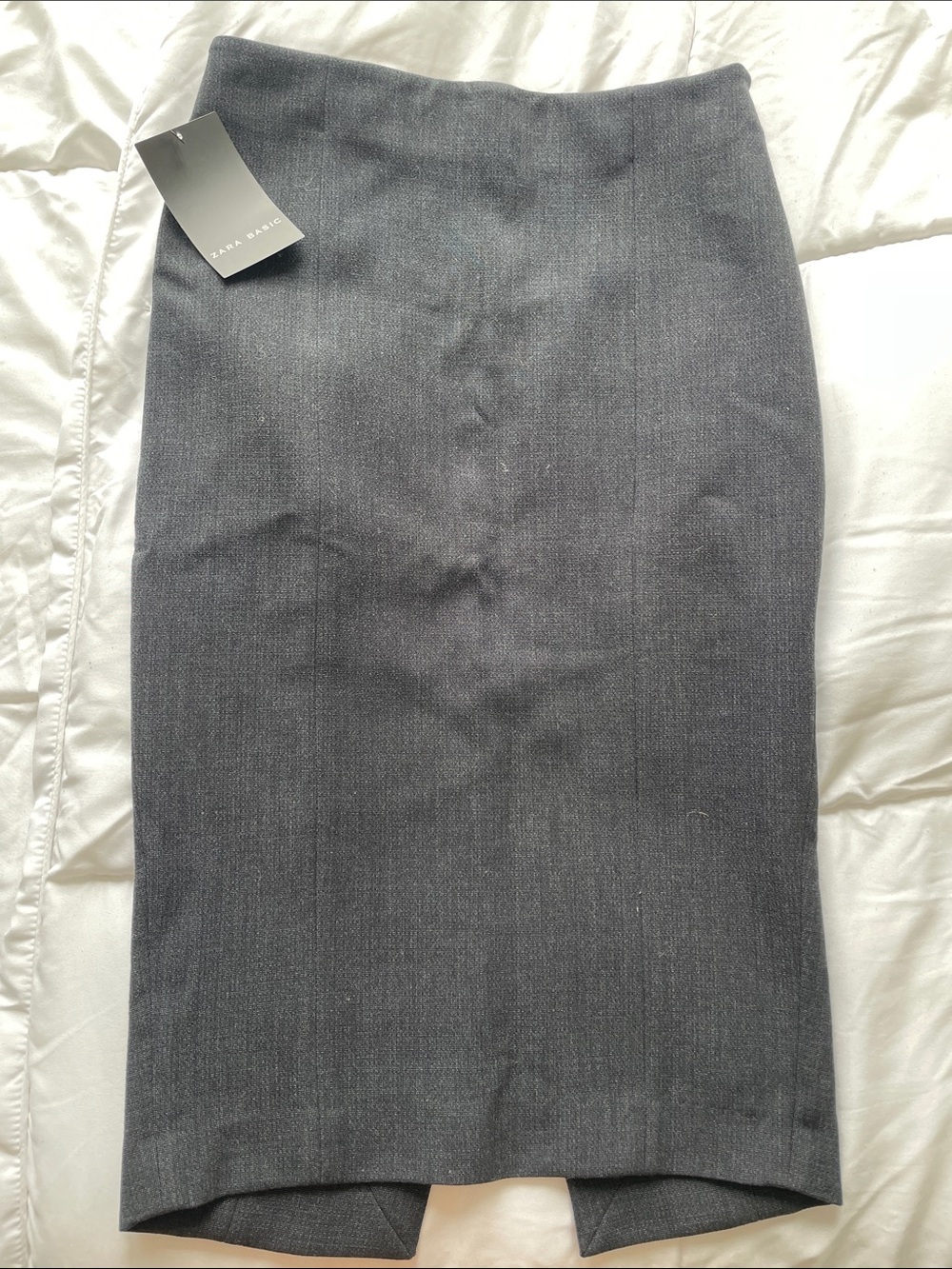Zara Charcoal Gray Pencil Skirt